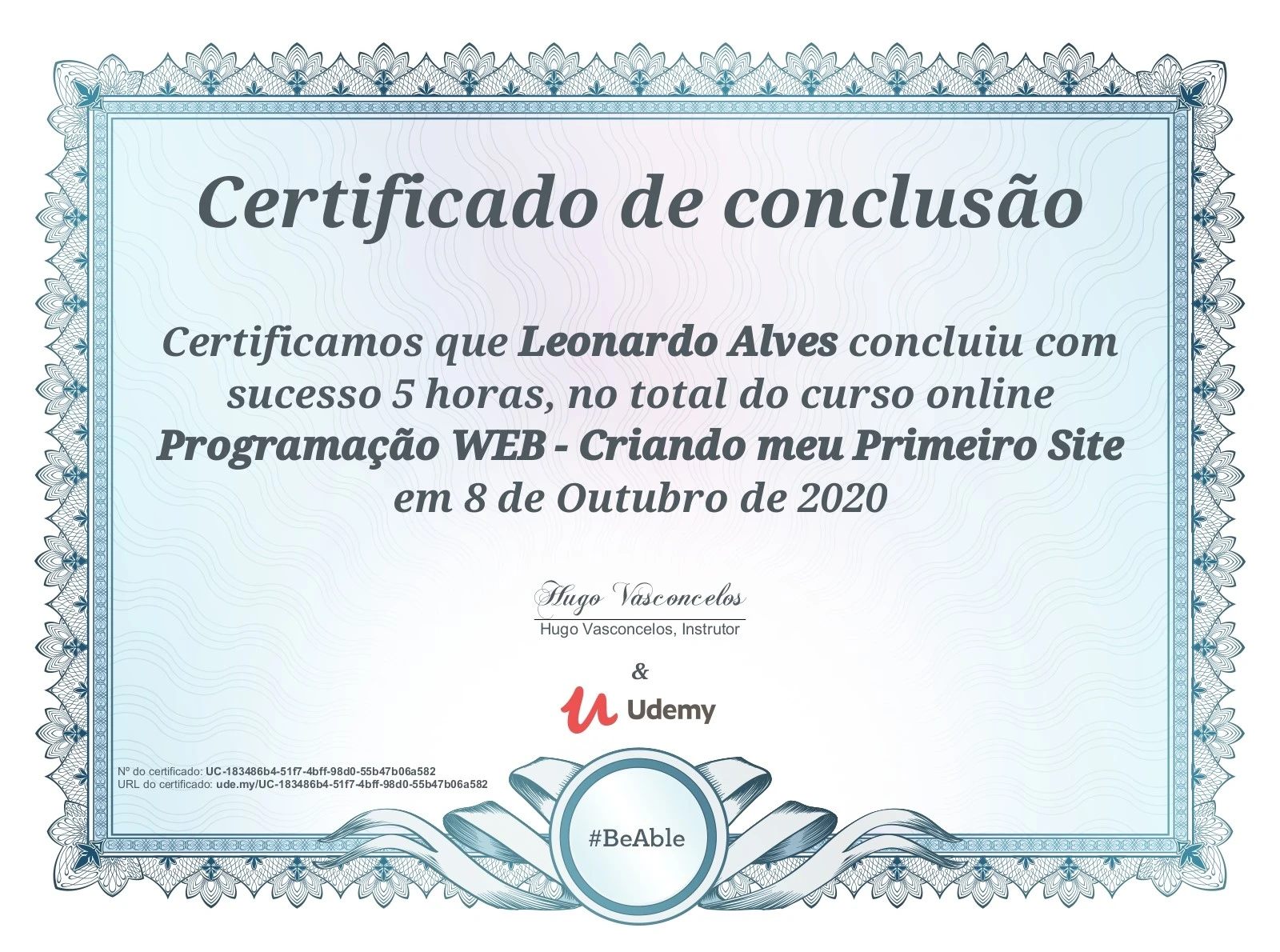 Programação Web - Primeiro site